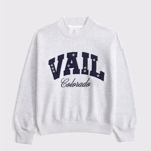 Abercrombie & Fitch Sunday Mockneck Sweatshirt Turtleneck Vail Colorado